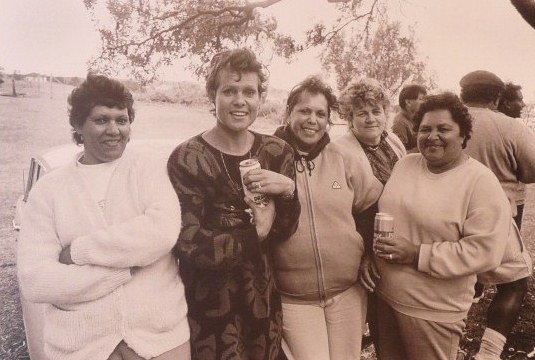 Irene Cooley, Evonne Cawley (Goolagong) Marilyn Russell, Anne Timbery and Margie Dixon - 1988